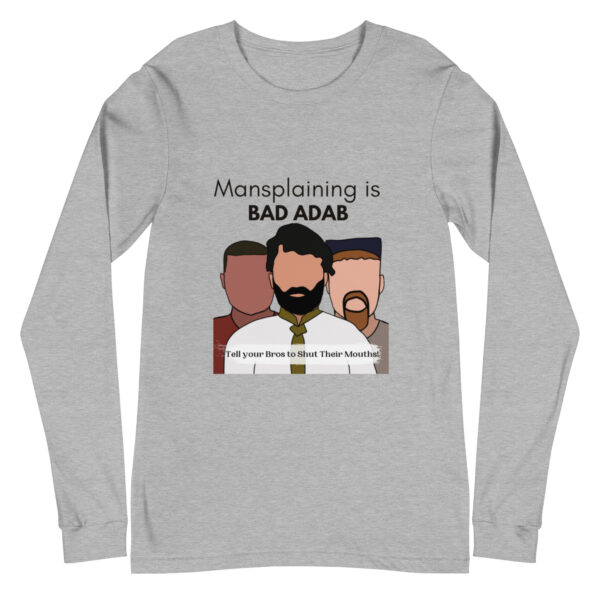Mansplaining is Bad Adab - Long Sleeve T-Shirt - Image 5