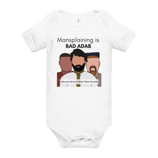 Mansplaining is Bad Abad - Baby One Piece - Image 4
