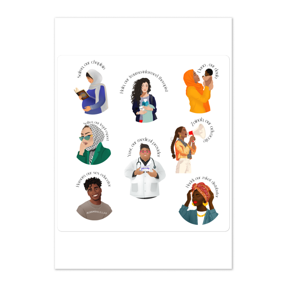 RAHIM Character Sticker Sheet