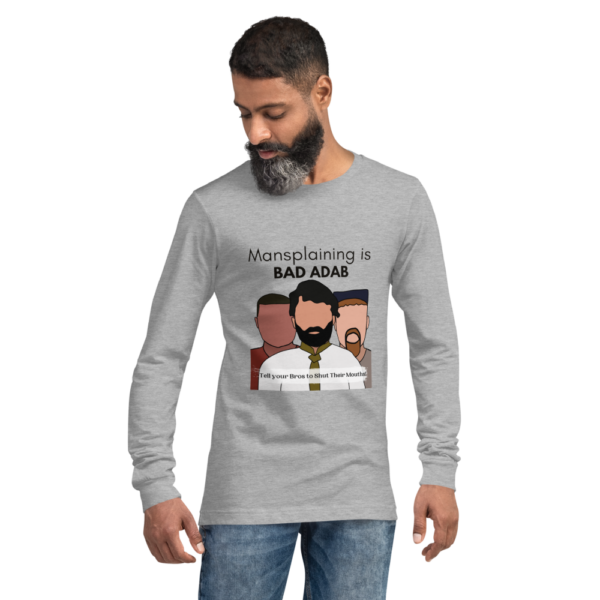 Mansplaining is Bad Adab - Long Sleeve T-Shirt - Image 3