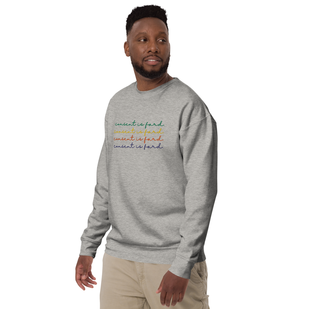 Consent is Fard - Adult Crewneck Sweatshirt - Image 3