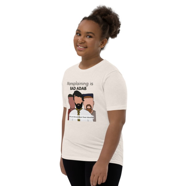 Mansplaining is Bad Adab - Youth T-Shirt