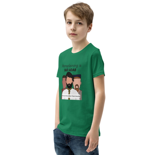 Mansplaining is Bad Adab - Youth T-Shirt - Image 3