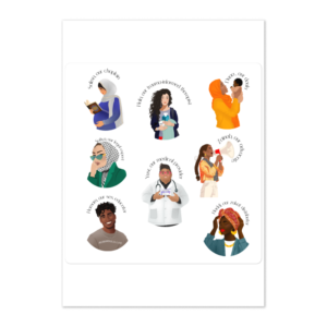 RAHIM Character Sticker Sheet
